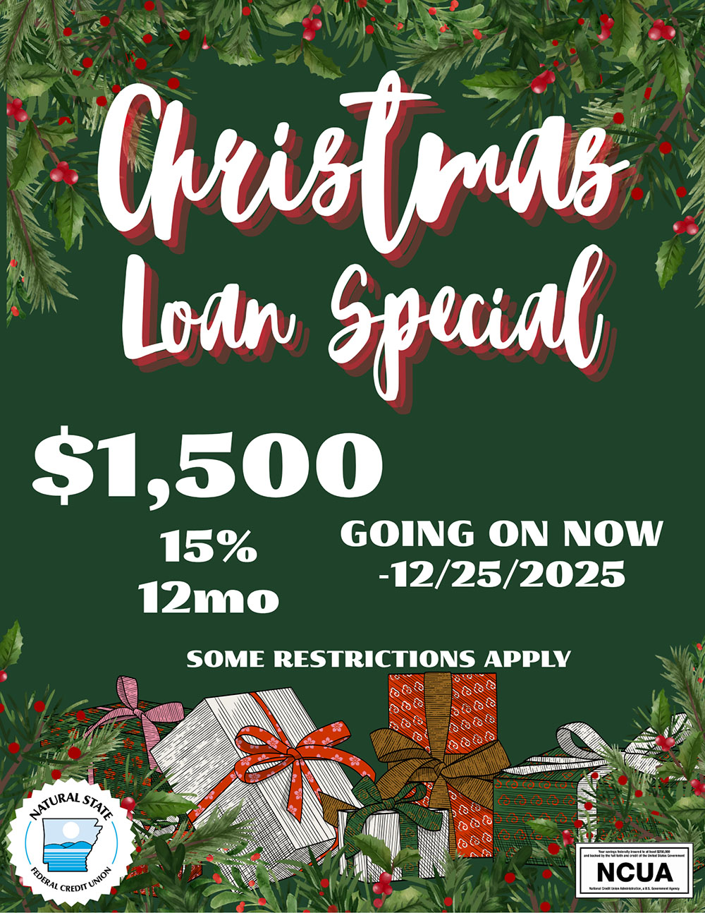 Christmas loan special $1500